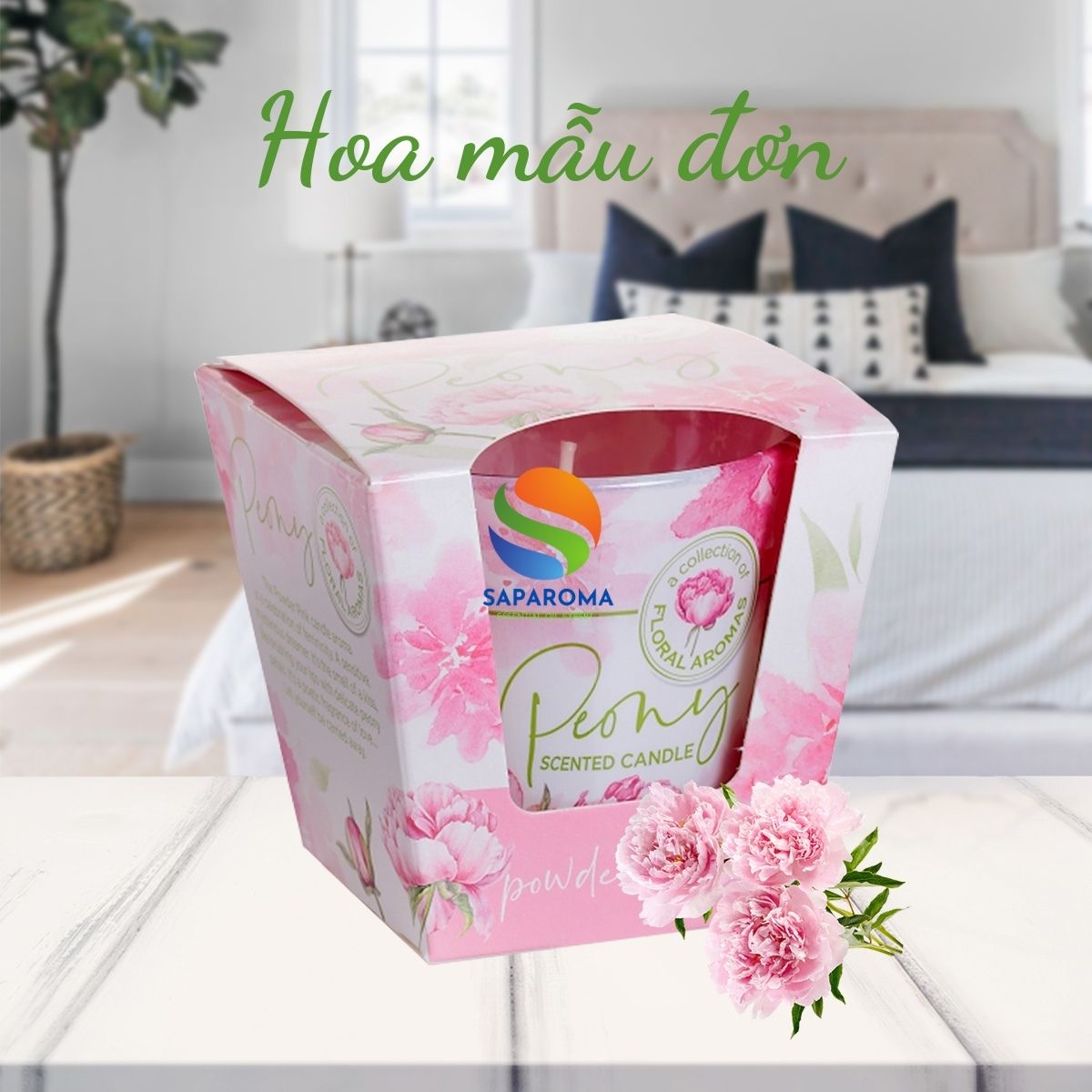 Ly nến thơm tinh dầu Bartek Peony 115g QT4842 - mẫu đơn hoàng gia, nến trang trí, thơm phòng, thư giãn, hỗ trợ khử mùi (giao mẫu ngẫu nhiên)