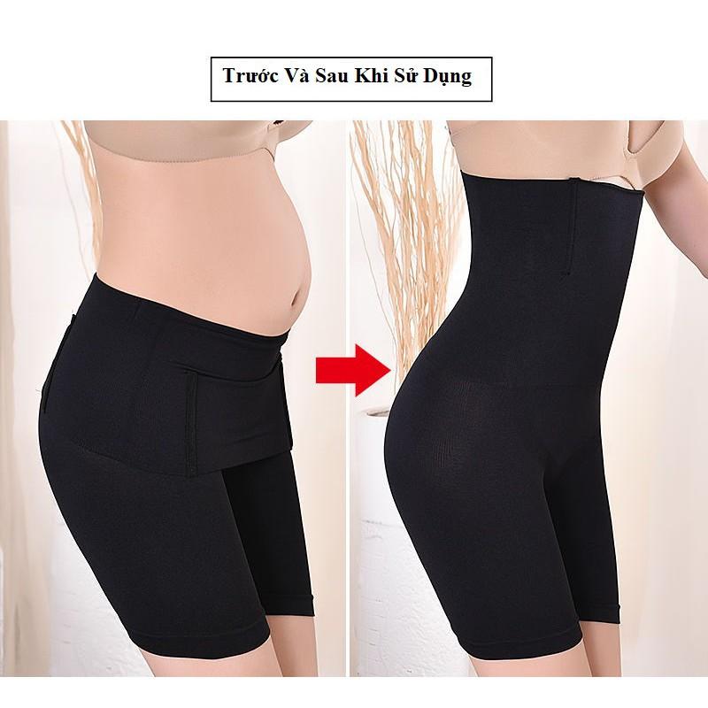 Quần Đùi Gen Bụng Chống Cuộn Nâng Mông Không Ren