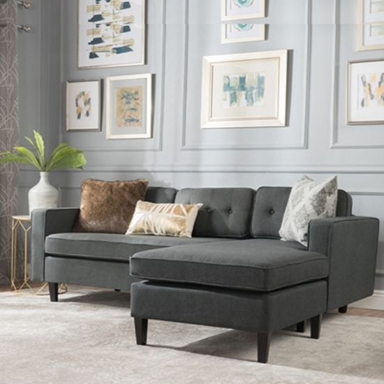 Ghế Sofa Góc L Corner Jona Brown Grey SFG18