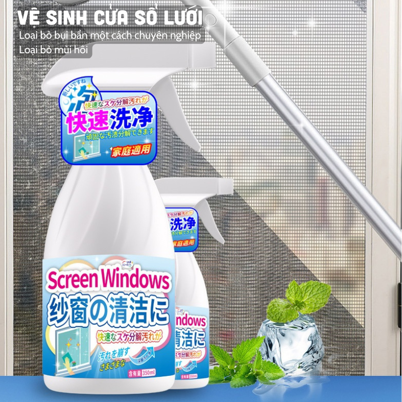 (Hàng Nhật Bản) Dung Dịch Làm Sạch Bụi Bẩn Lưới Cửa Sổ Nhà Bếp 350ml - Hàng Nhập Khẩu