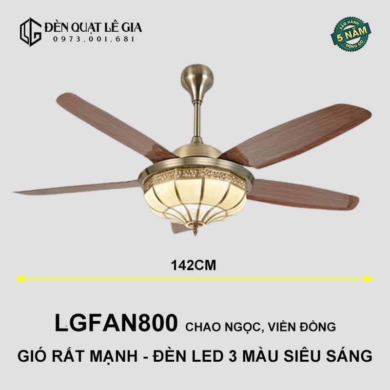 Quạt Trần Tân Cổ Điển LGFAN800 | Quạt Trần Trang Trí Phòng Khách