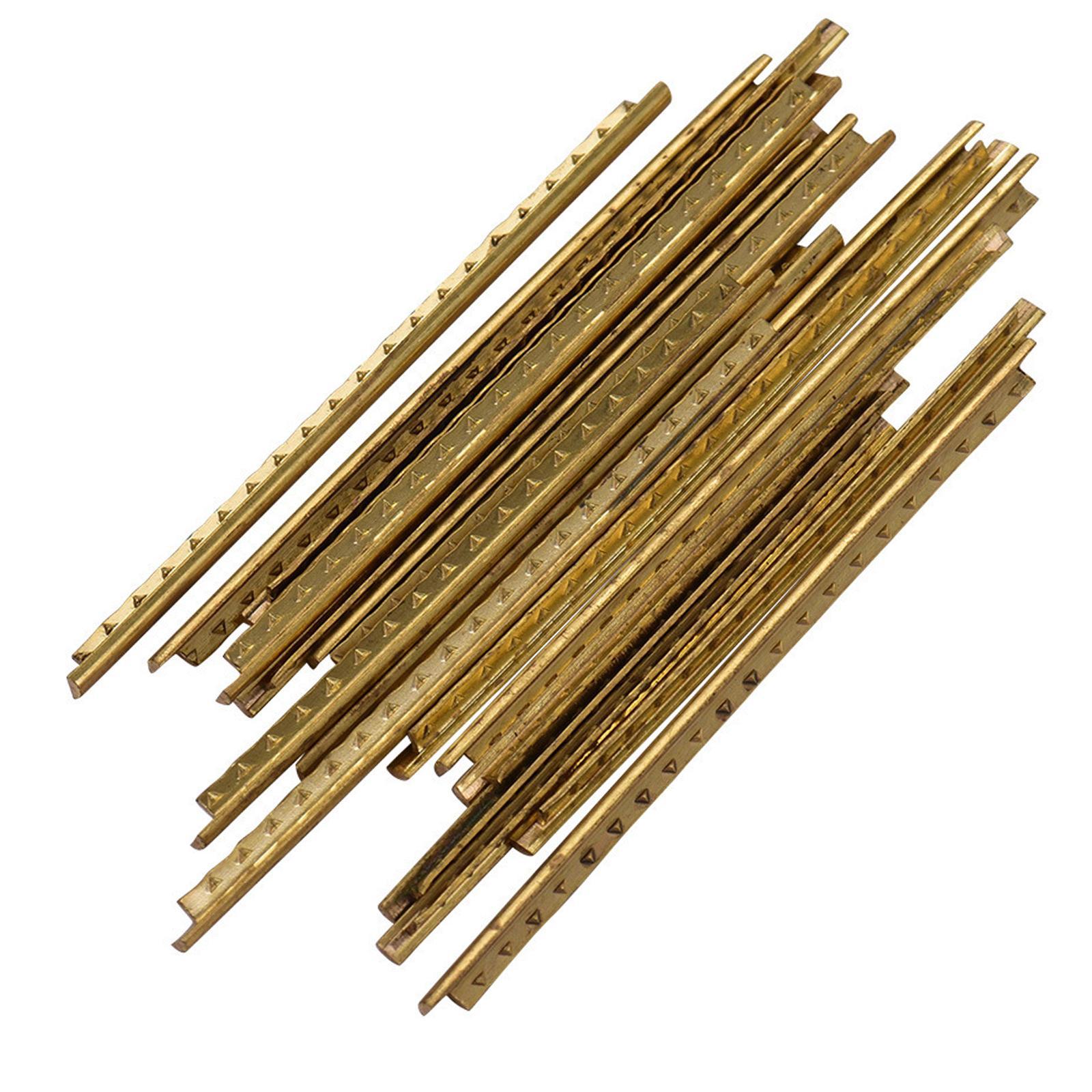 20Pcs Guitar Fret Wires Brass Fret Wire for Classical Guitar Electric Guitar