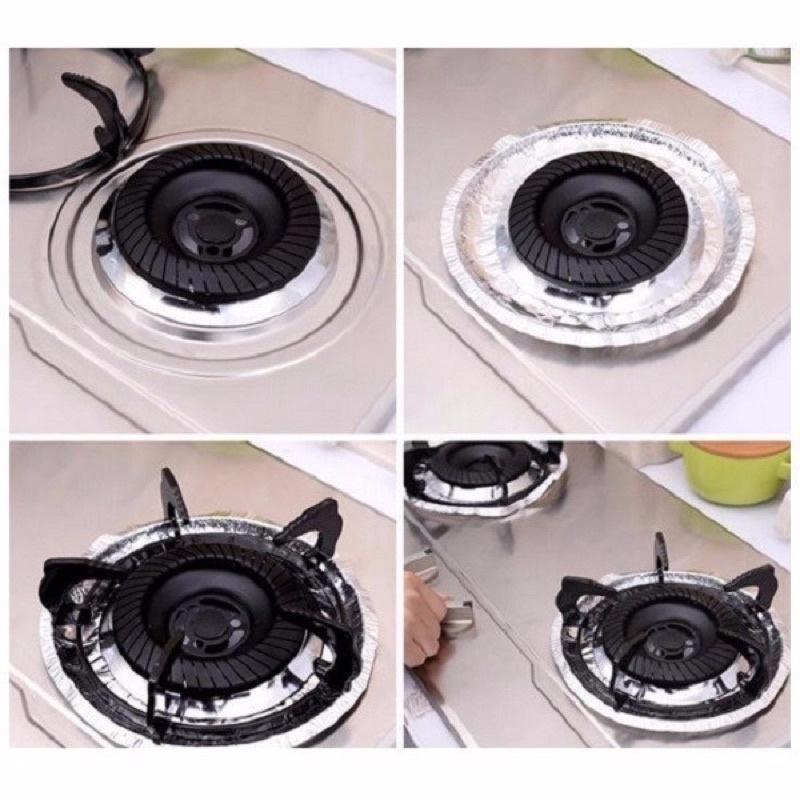 Sét 10 tờ lót bếp ga tròn giúp bảo vệ bếp ga sạch sẽ
