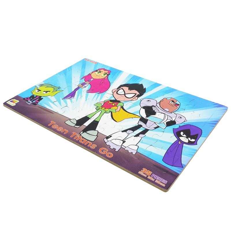Bộ Xếp Hình Khổ A4 Puzzle Minh Châu 35-029 - Teen Titans Go