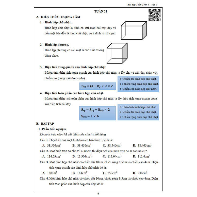 Bài Tập Tuần Toán 5 - Tập 2