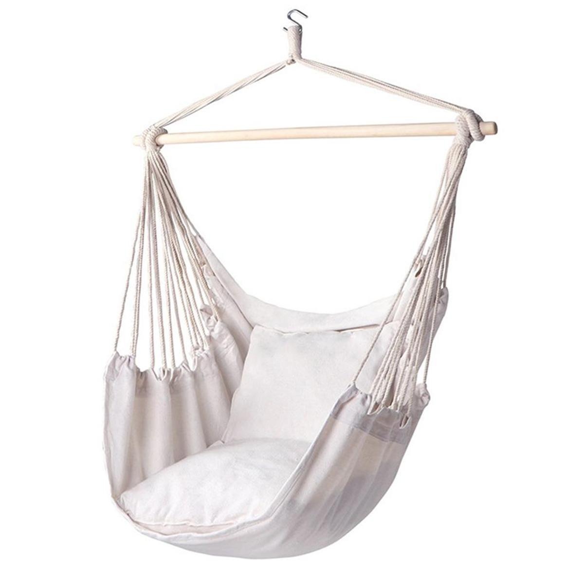 160kg Hammock Garden Hang Lazy Chair Swinging Indoor Outdoor Furniture Hanging Rope Chair Swing Chair Seat bed Travel Camping