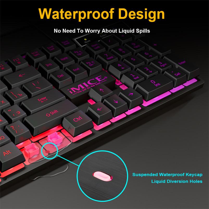 Bàn Phím Chuột Chơi Game Có Dây Bộ 104 Keycaps Với Đèn Nền RGB Nga Bàn Phím Game Thủ Công Thái Mause Dành Cho Máy Tính Laptop