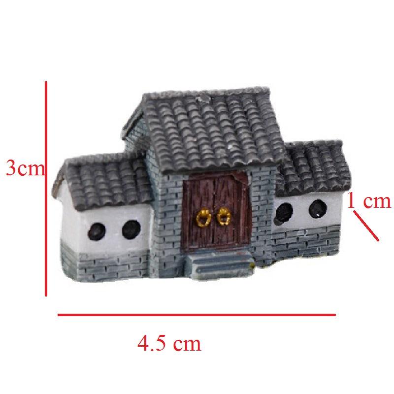 Tiểu cảnh mini ️ Cổng nhà cổ chất liệu nhựa không phai màu trang trí sân vườn, bể cá, sen đá, terrarium