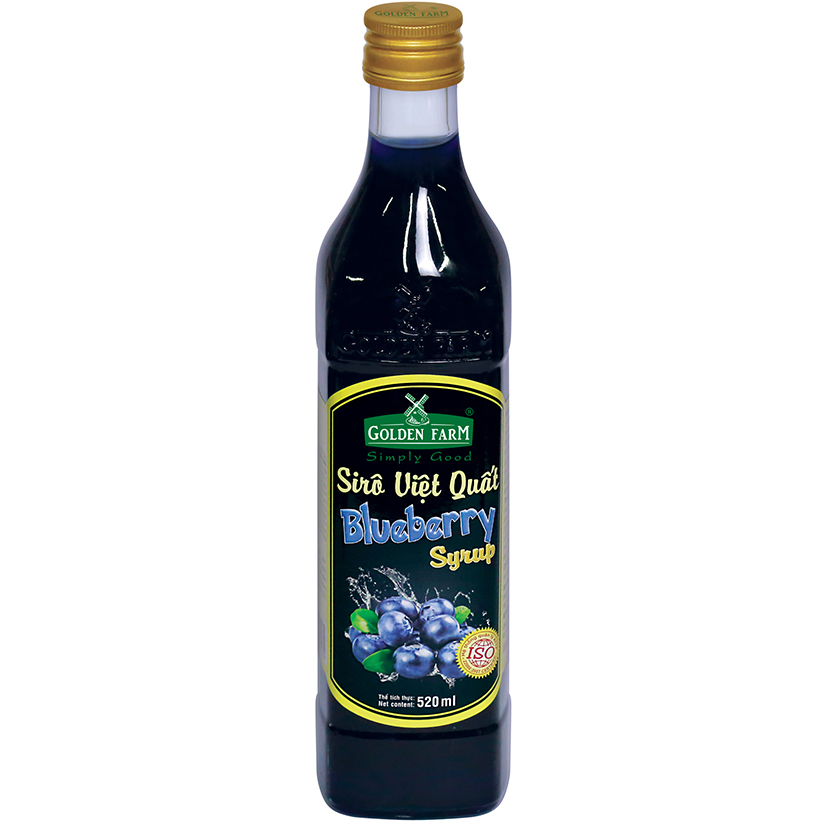 Siro Việt Quất Golden Farm 520ml
