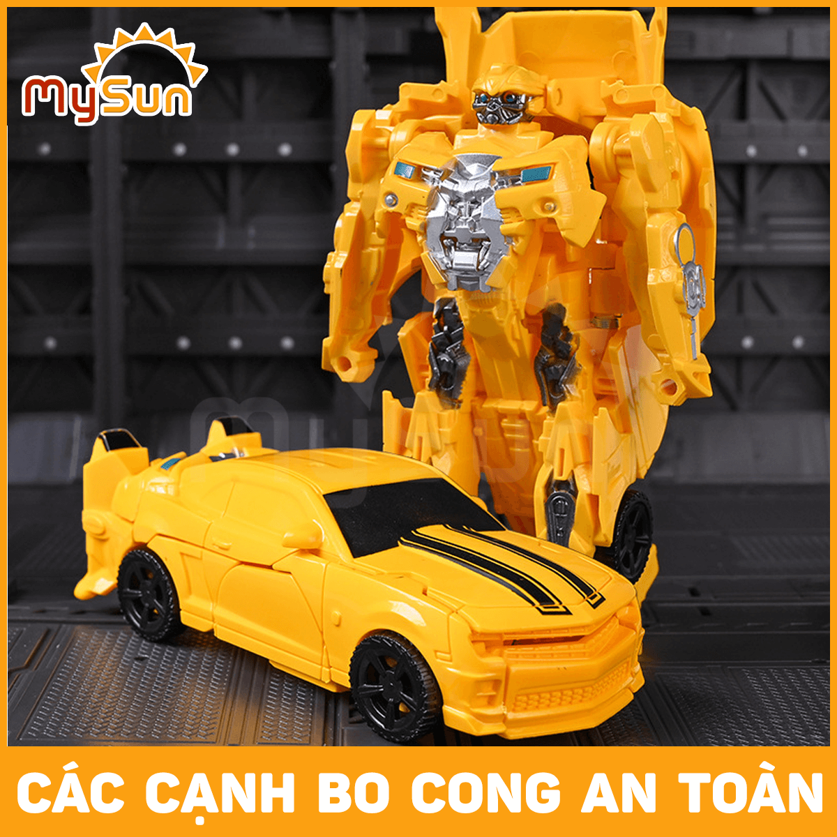 Xe robot biến hình đồ chơi mô hình rô bốt ô tô cho bé trai người máy giá rẻ MySun