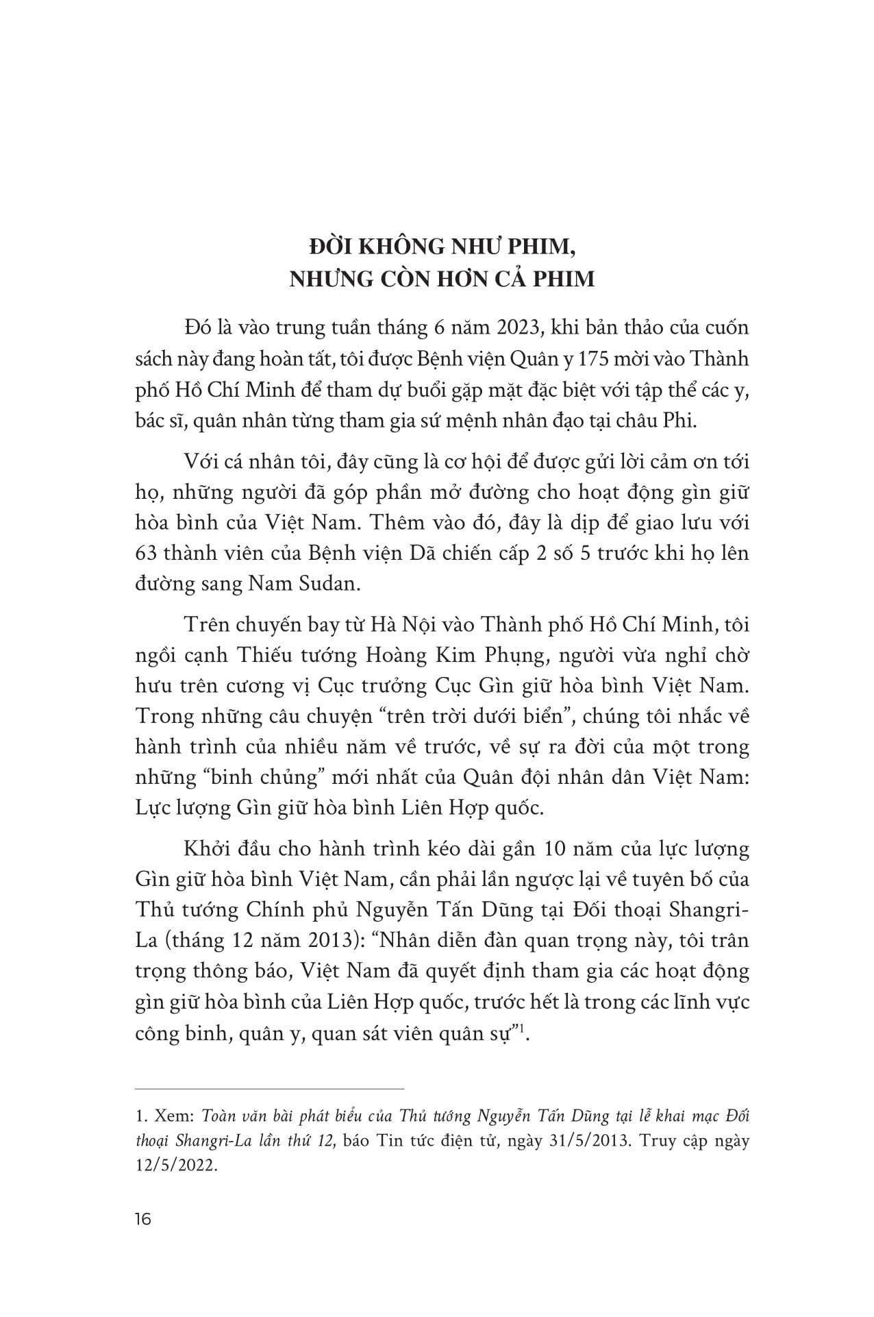 Sách - Hành Trình Vì Hòa Bình