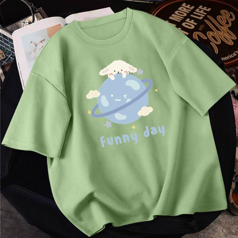 Áo thun tay lỡ Unisex  Freesize từ 40-70kg