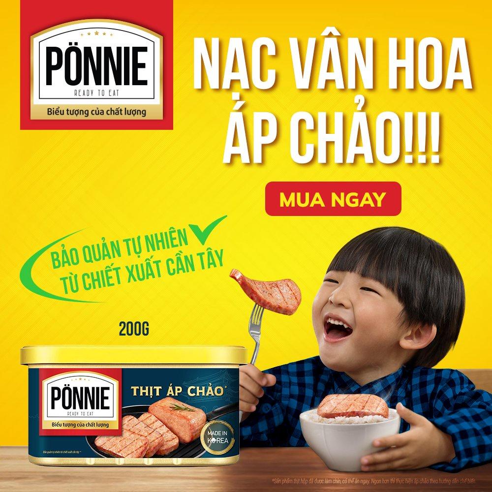 Thịt Áp Chảo Ponnie Hộp 200g