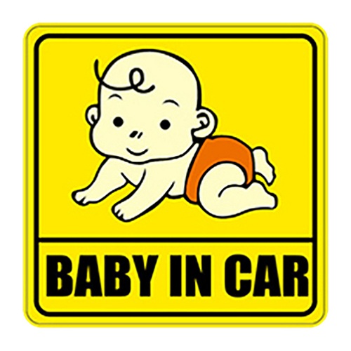 Miếng dán phản quang xe ô tô Mama In Car tiện ích
