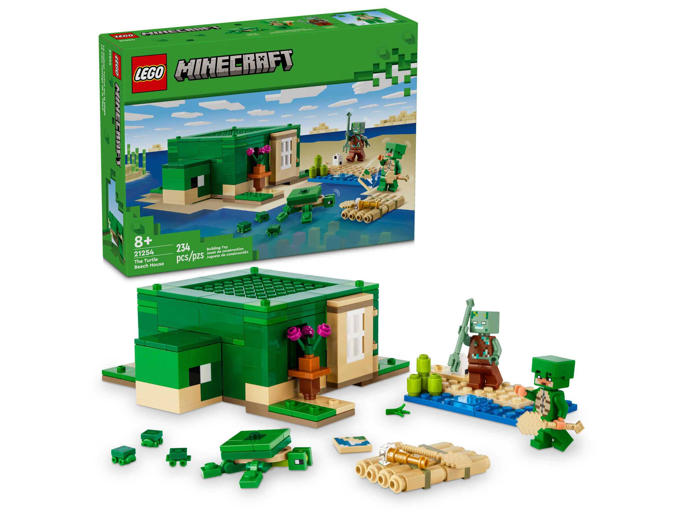 Đồ Chơi Lắp Ráp Ngôi Nhà Rùa Biển - The Turtle Beach House - Lego Minecraft 21254 (234 Mảnh Ghép)