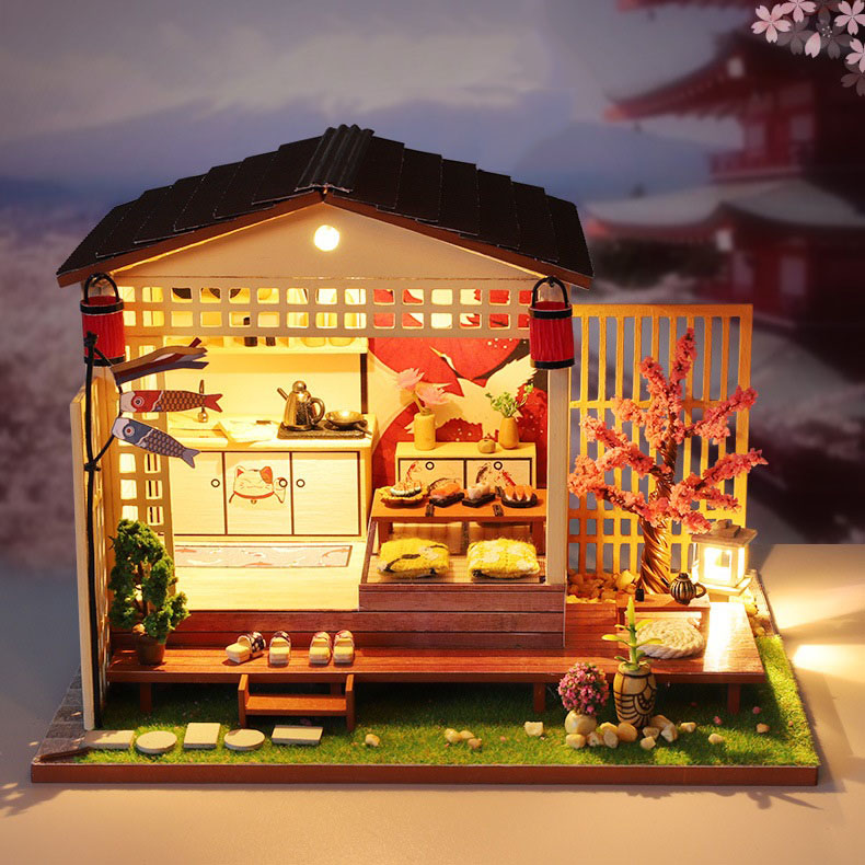 Mô hình nhà DIY Doll House Great House Nhật Bản Kèm Mica Chống bụi