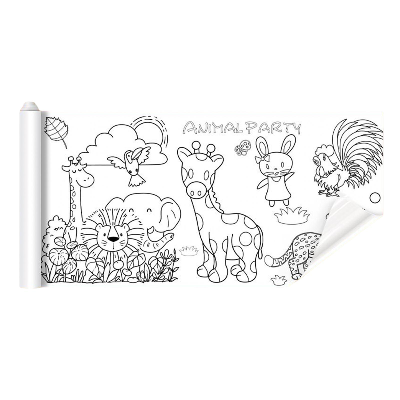 Portable Children Drawing Roll  Poster Student Children