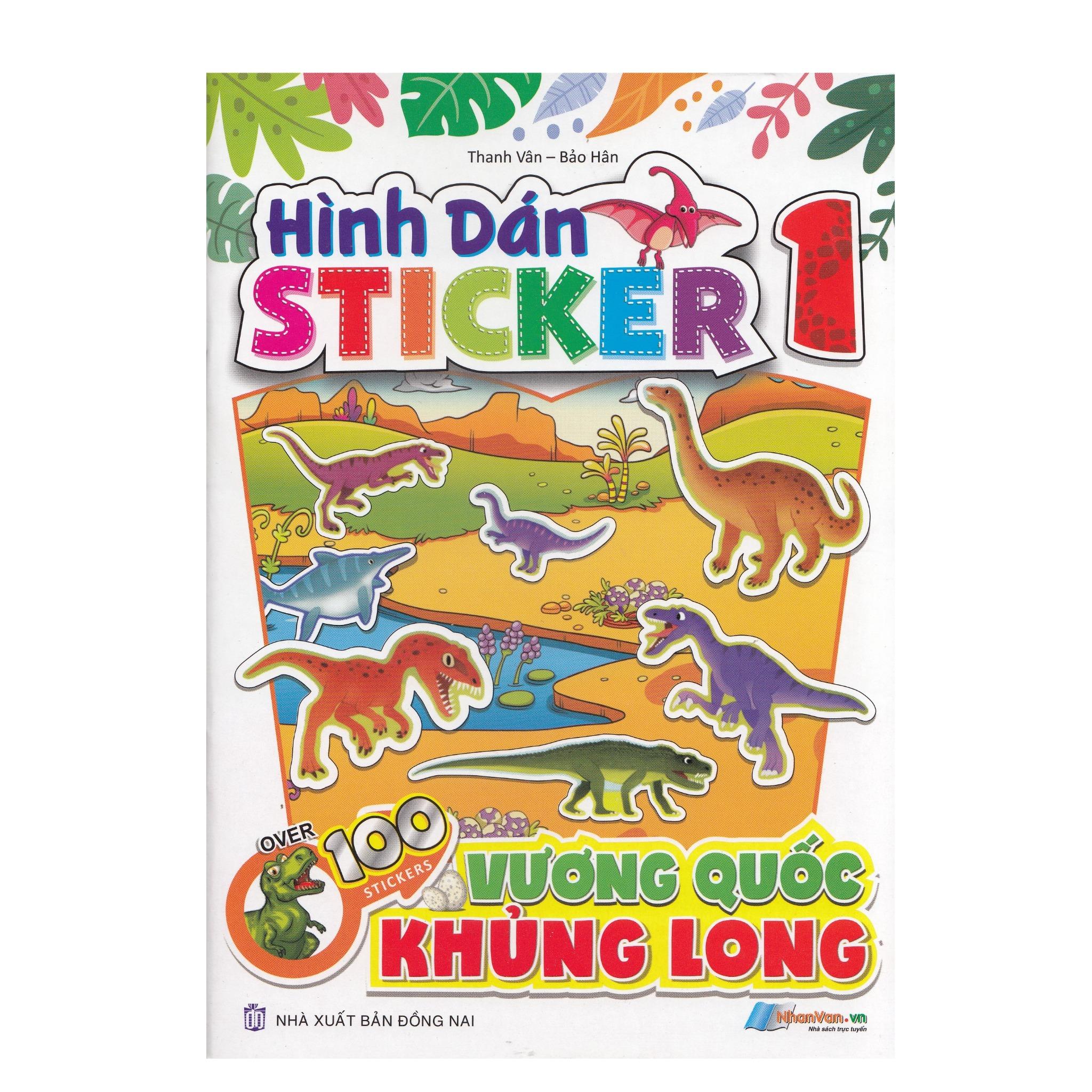 Hình Dán Stickers - 100 Stickers Vương Quốc Khủng Long - Tập 1