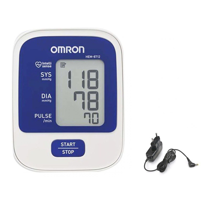Máy Đo Huyết Áp Bắp Tay Omron HEM 8712 + Tặng Bộ Đổi Nguồn Chính Hãng