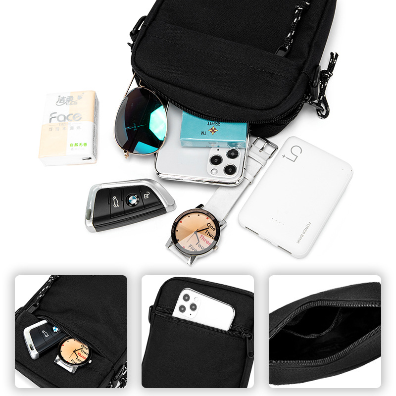 Túi Đeo Vai Nhỏ Unisex E&S Đựng Phụ Kiện, Điện Thoại , Thiết Bị Cá Nhân Tiện Lợi Nhỏ Gọn Bền Bỉ BL012