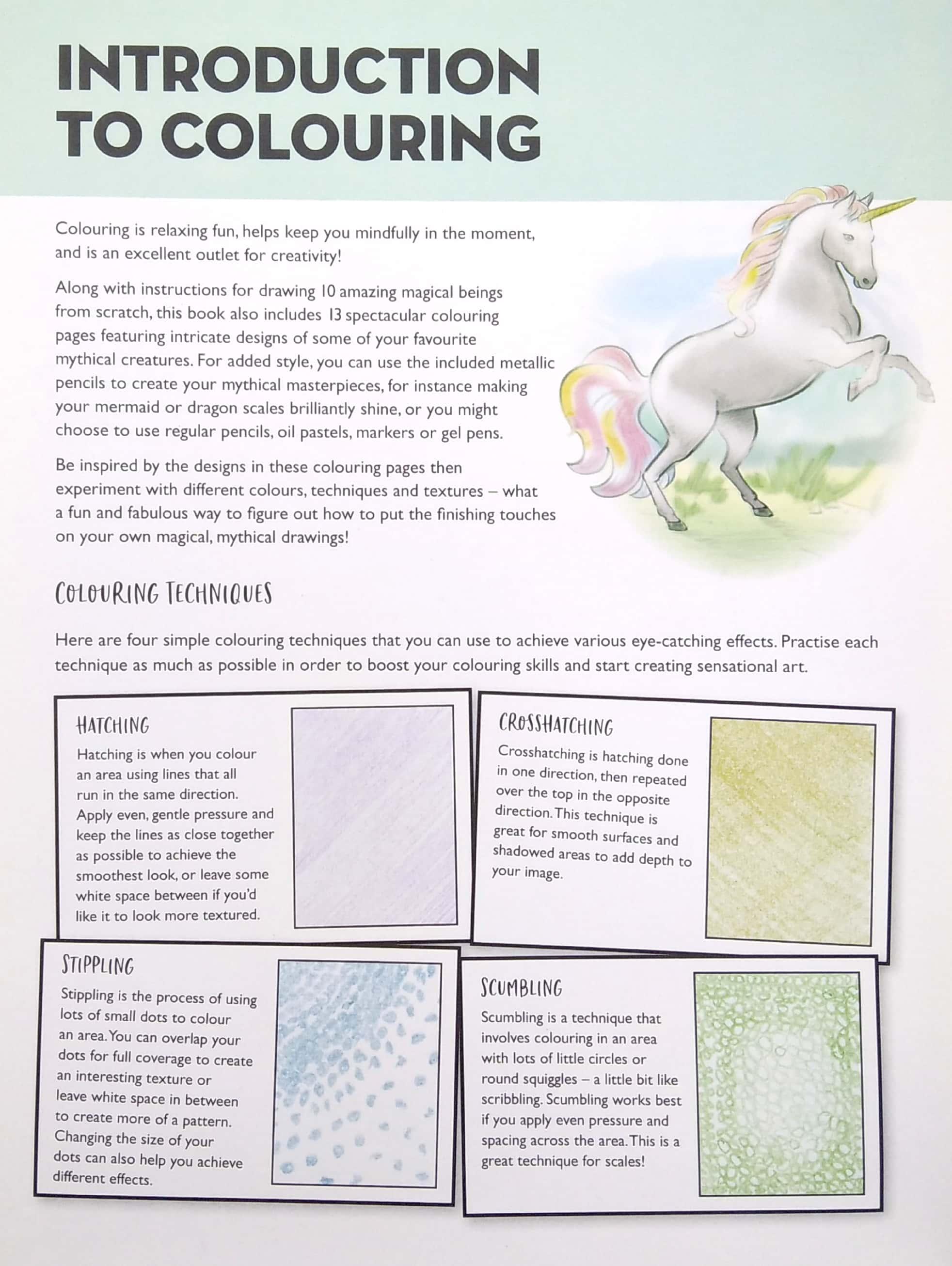 Magical Creatures Drawing & Colouring Kit