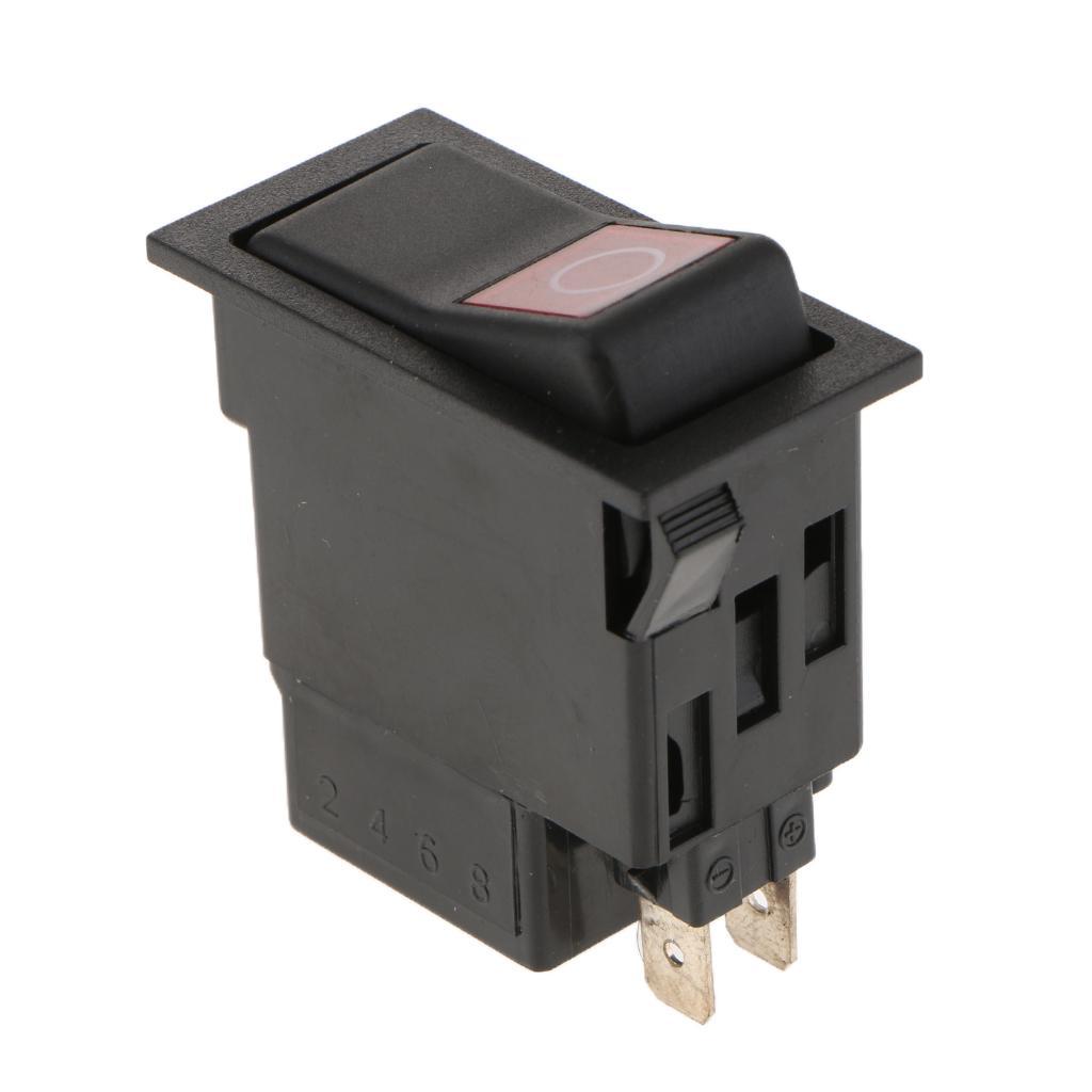 3X  2-Pin  rocker Switch Water Fused Capped ABS Toggle Switch