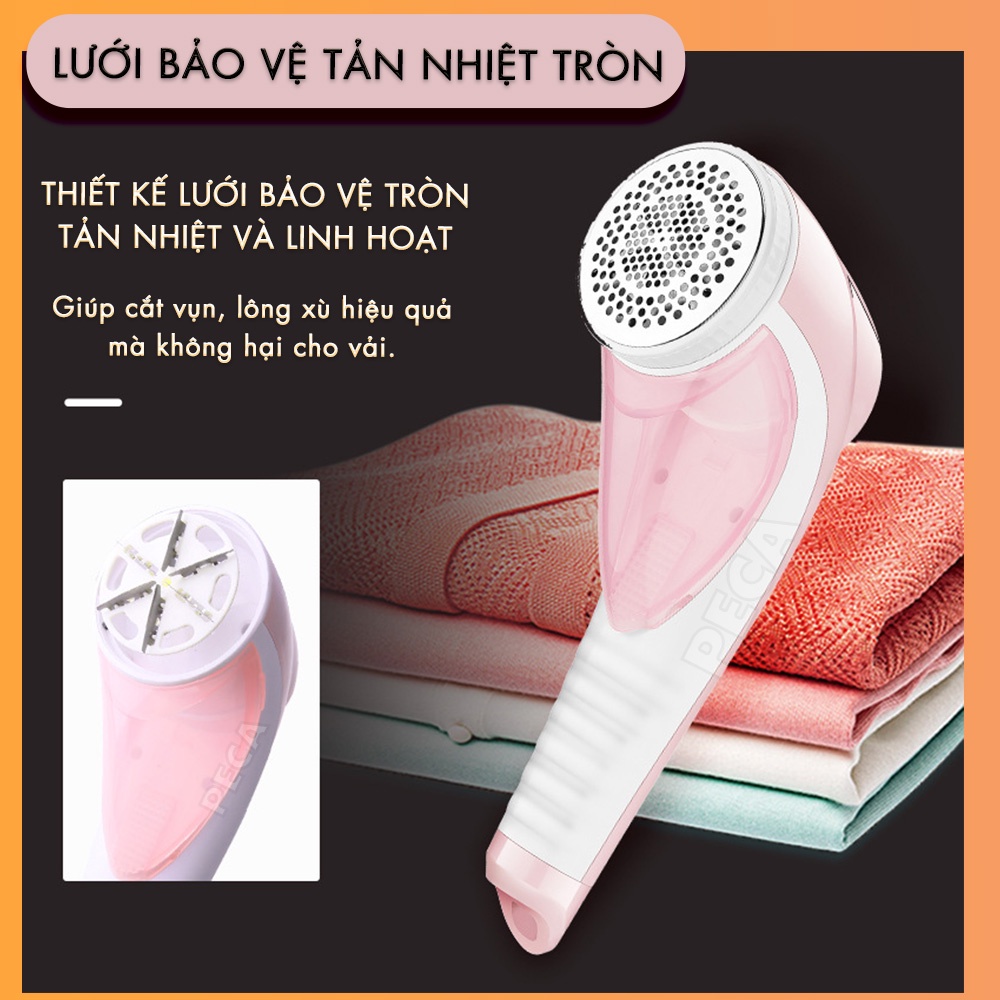 Máy cắt lông xù chuyên nghiệp Kemei KM-1905 hoạt động mạnh mẽ công suất 9W sử dụng sạc USB dùng cắt lông xù thừa trên vải, thú nhồi bông, chăn ga nệm nhanh chống