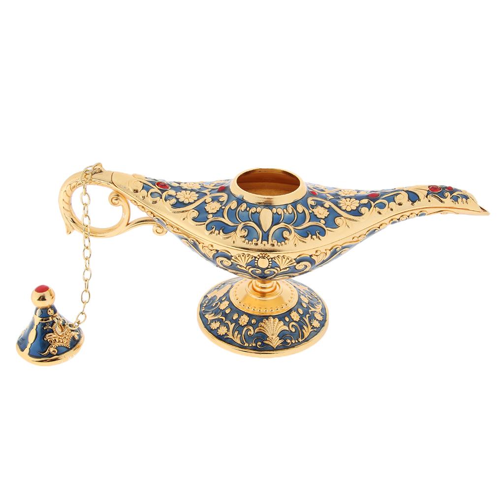 Aladdin Genie Light Lamp Jewelry Holder, Home Decoration, Gift Dark Blue