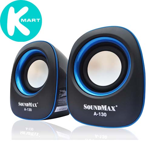 Loa SOUNDMAX A130 (2.0) 6W màu Xanh / Đỏ (model A-130)- Hàng Chính Hãng