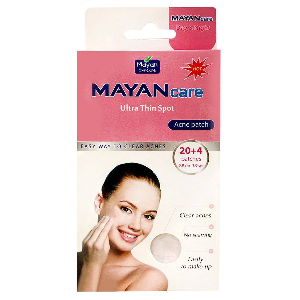 Combo 5 Miếng Dán hỗ trợ điều trị Mụn Mayancare 20 Miếng