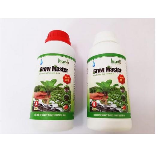 Cặp Dung dịch thủy canh Grow Master chai 500ml cho rau ăn lá (gồm 2 chai)