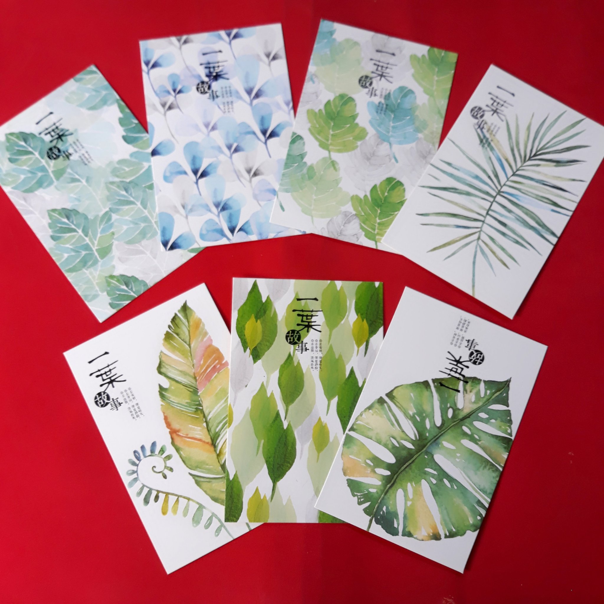 Hộp 36 Post Card Chủ Đề Hoa Lá