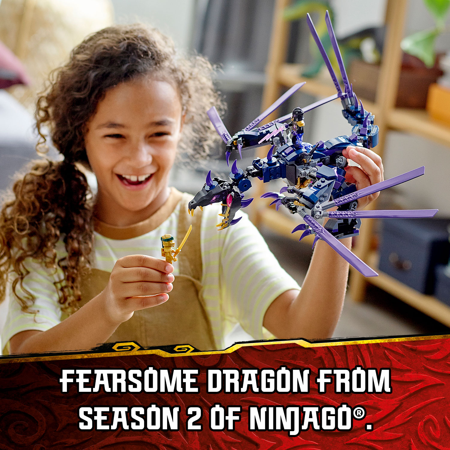 Đồ chơi LEGO Ninjago Rồng Đen Của Chúa Tể Overlord 71742