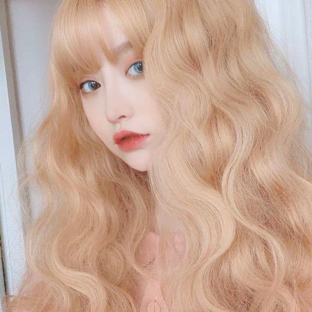 Tóc giả sóng nguyên đầuTóc giả nguyên đầu xù dài