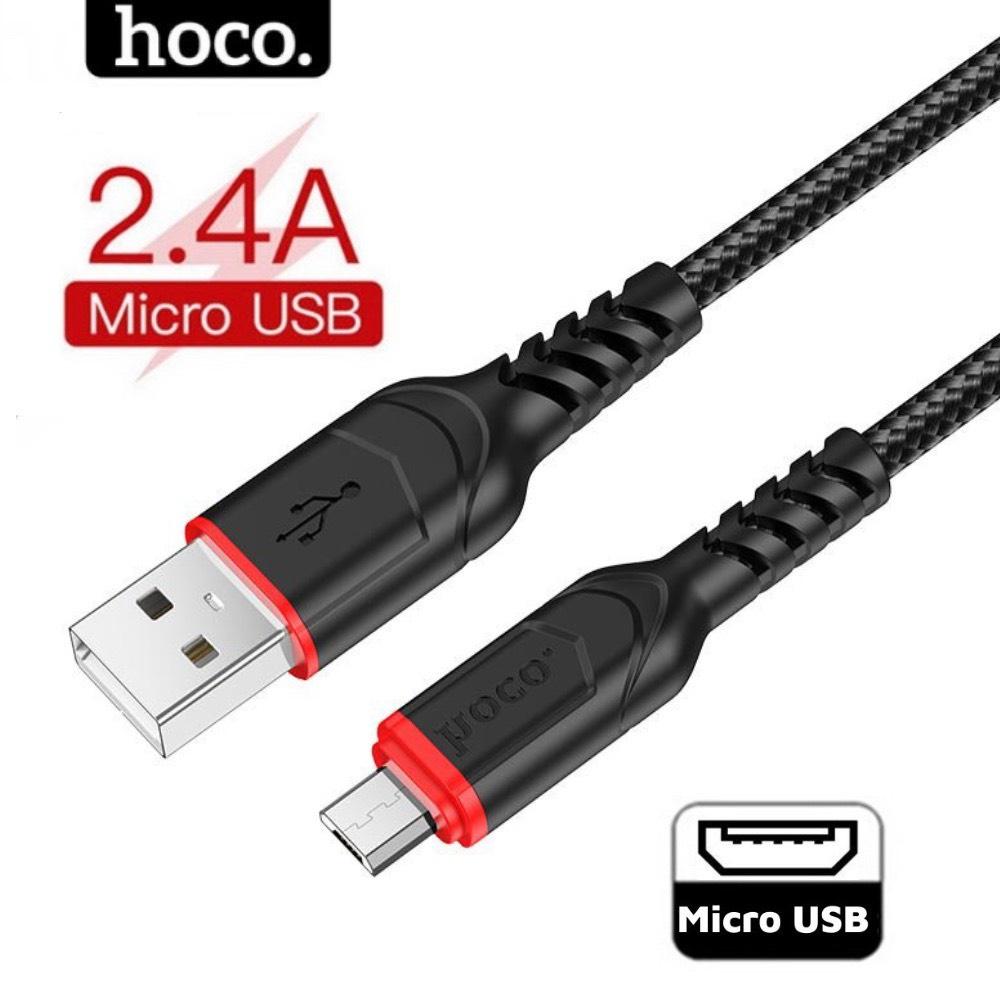 Dây sạc micro usb HOCO dài 1m 2m andoird - Cáp bọc dù dùng cho xiaomi samsung ...vv