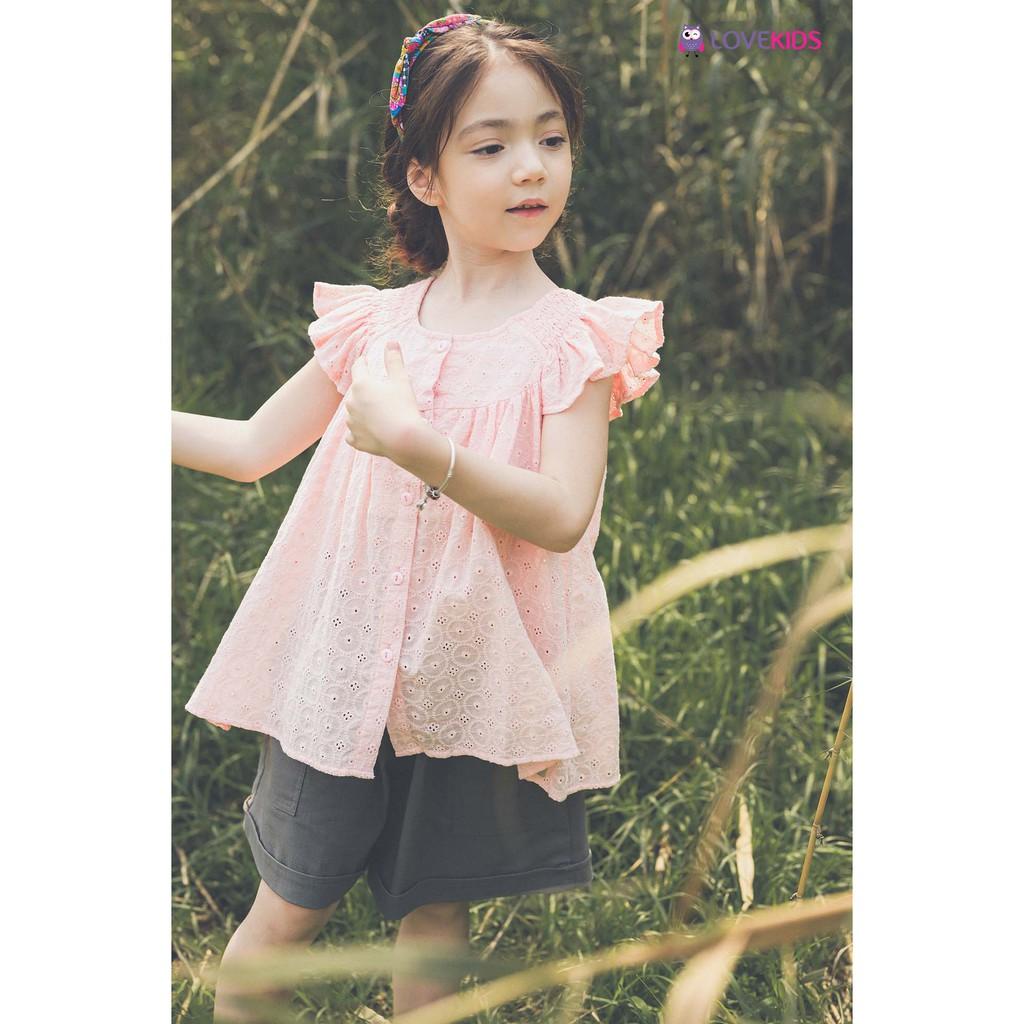 Quần short bé gái lưng chun LKG21SP001 - Lovekids