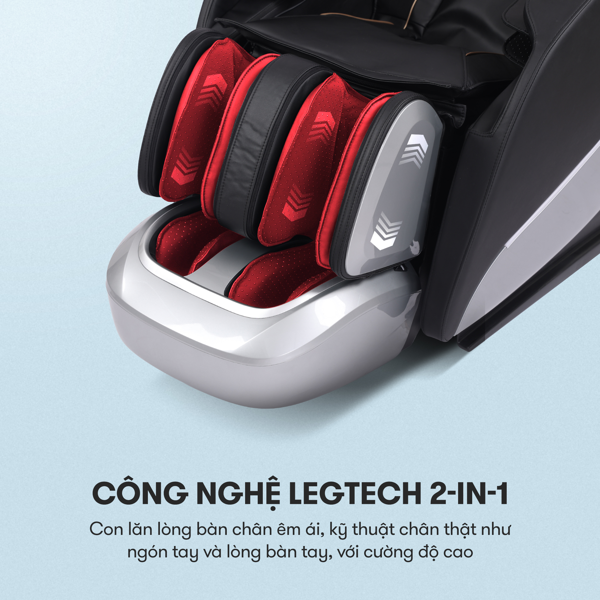 Ghế massage KINGSPORT G17 công nghệ Massage Kingtech Touch Pro, công nghệ massage sóng âm, 12 bài massage chuyên nghiệp