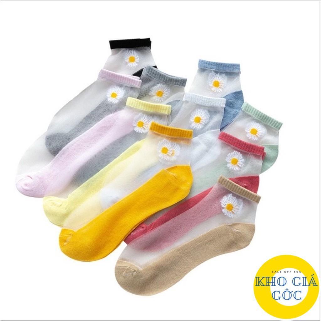 Set 10 Đôi Tất Lưới Hoa Cúc