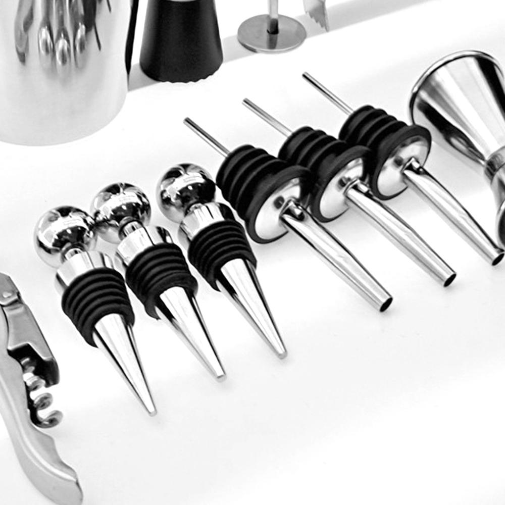 Trọn bộ dụng cụ pha chế cocktail 14 cái bằng thép không gỉ,