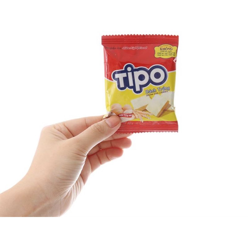 Bánh trứng Tipo kem trứng gói 115g (12 cái)