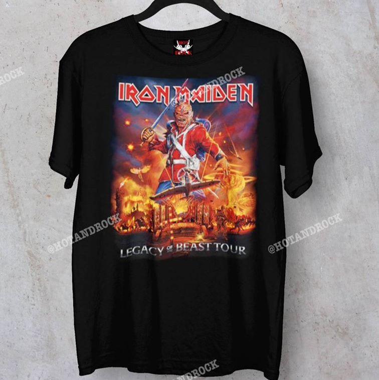 Áo Rock band tee: áo phông 100% cottong - hàng Thái Lan - Iron Maiden TDM 1771
