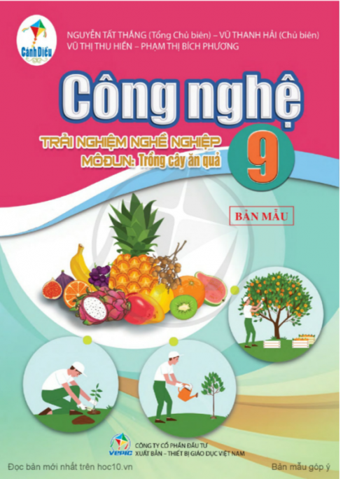 Sách giáo khoa Công nghệ 9- Trồng cây ăn quả- Cánh Diều