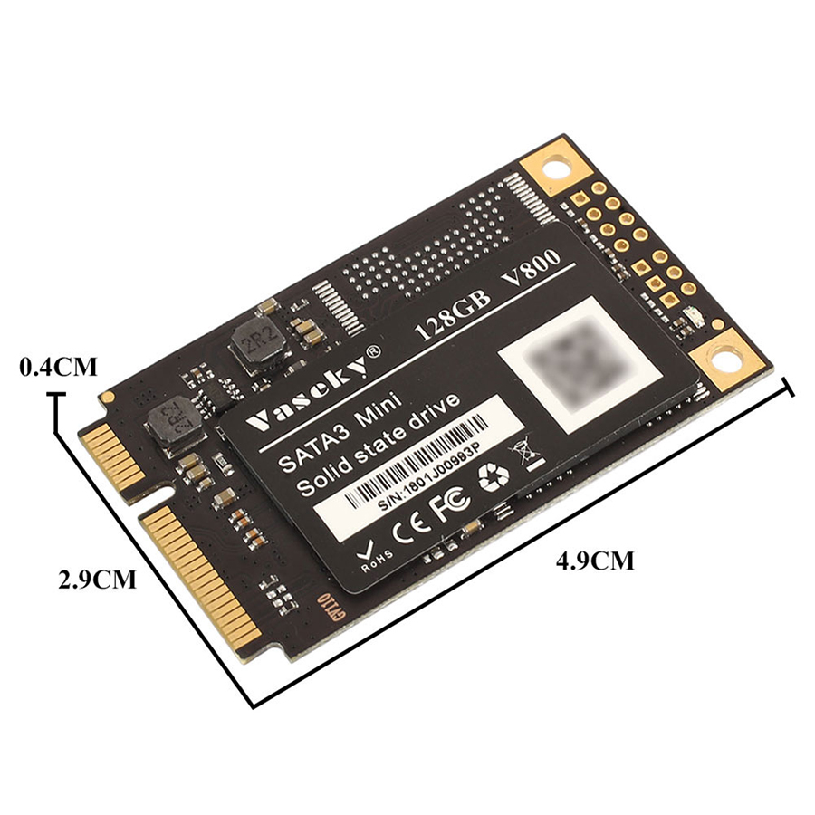 Ổ Cứng SSD VASEKY mSATA  128GB - Hàng  Chính Hãng