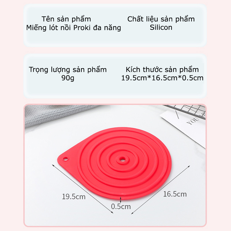 Miếng Lót Nồi Silicone PROKI Đa Năng