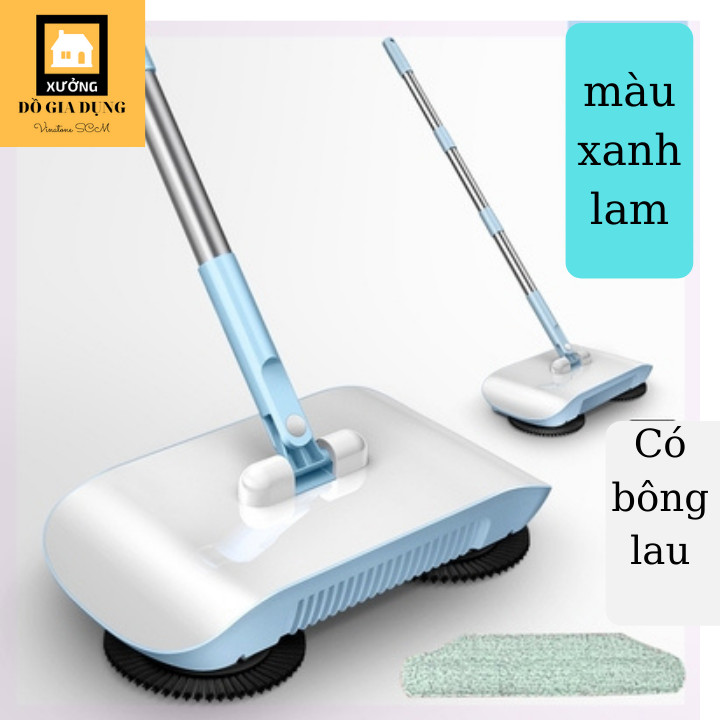 Chổi quét nhà, hút bụi, lau nhà (3 in1)[HÀNG LOẠI 1] thông minh xoay 360* dọn dẹp nhà cửa siêu tiện lợi (Video quay trưc tiếp ở cuối)