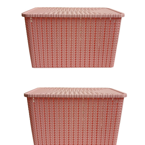 Bộ 2 Hộp Đựng Đồ Pinky L cao cấp