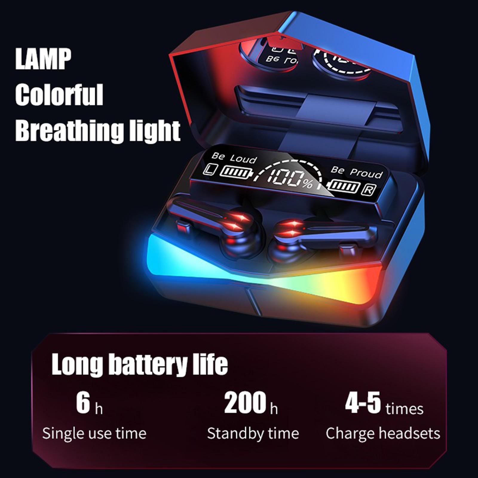 Game Wireless Earbuds Bluetooth 5.1 Noise Canceling for All Smart Phone