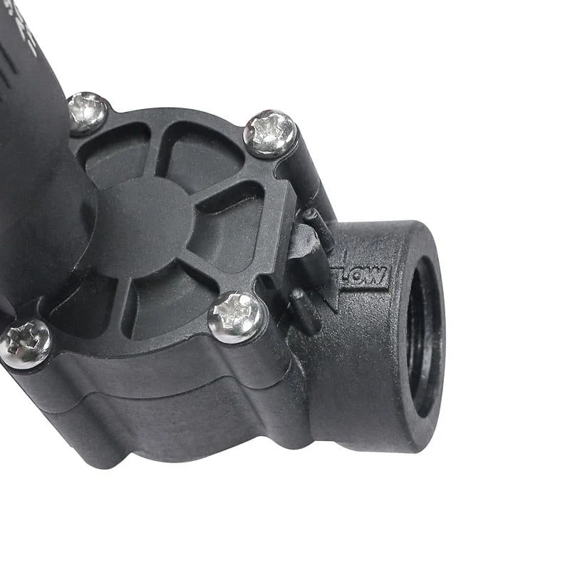 Van điện từ phi 21 mm, điện áp 220V, thương hiệu RIVO RV-V21, chất lượng chịu được mưa nắng, có van điều khiển bằng tay dùng cho tưới cây