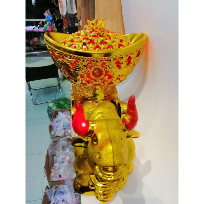 TRÂU KÉO THỎI VÀNG TÀI LỘC TRANG TRÍ NHÀ CỬA