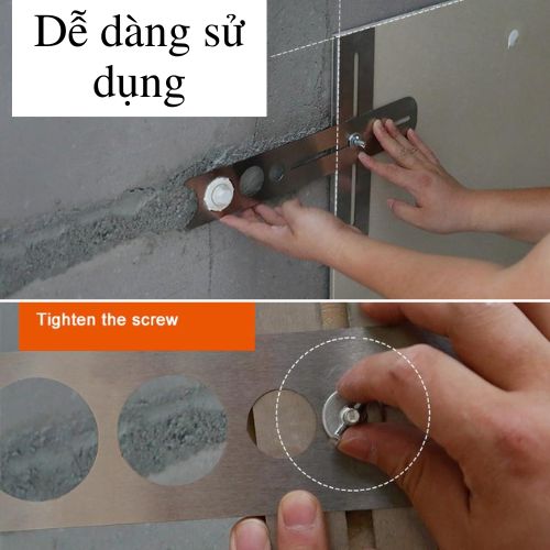 Thước ke 2 khúc ốp lát gạch đá, sàn gỗ hiệu quả, thước inox đa năng thi công điện nước các công trình xây dựng tiện lợi